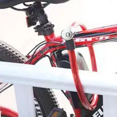 Trava de Aço Flexível Anti-Roubo para Bicicleta Patinete e Moto com Chaves