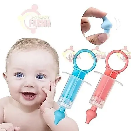 Kit Lavagem Nasal Bebe Seringa Silicone E Dosador De Remedio Infantil Tipo Seringa 10ml