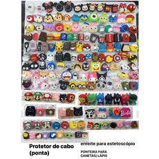 PROTETOR DE CABO PARA TODOS OS MODELOS DE CABO DE CELULAR IPHONE OU ANDROID E ENFEITE PARA ESTETOSCÓPIO PEDIÁTRICO