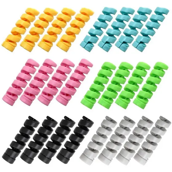 Kit Protetor de Silicone para Proteger Cabo de Celular Carregador Universal