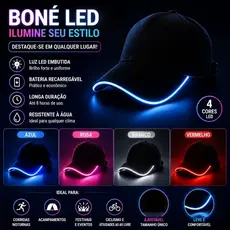 Boné De Beisebol Com Luz LED JAYEES - Protetor Solar Neon Piscando Brilho Rave Party - Chapéu Luminoso Cyberpunk Hip-hop