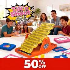 Jogo de Gangorra Tilt N' Shout, Tabuleiro Interativo Pai-Filho, Educação para a Família, Resposta Rápida e Mentes Ágeis