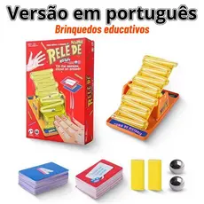 Tilt N' Shout Jogo de Tabuleiro Educativo, Treino de Mente Ágil e Resposta Rápida p/ Todos os Idades