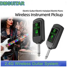 K05 2.4G Sistema De Guitarra Eletrônica Sem Fio Receptor Transmissor De Áudio Para Captador De Instrumento De Baixo Mist