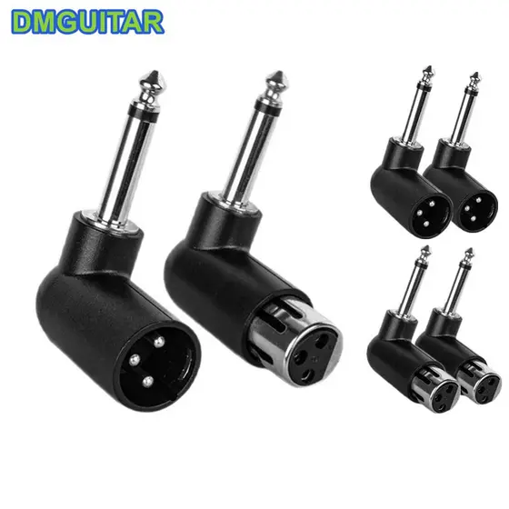 Adaptador TRS Para XLR De 1/4 " , 2 Peças , 6.35mm , Polegadas , Macho Fêmea , Conector De Microfone 6.5mm Alto-Falante