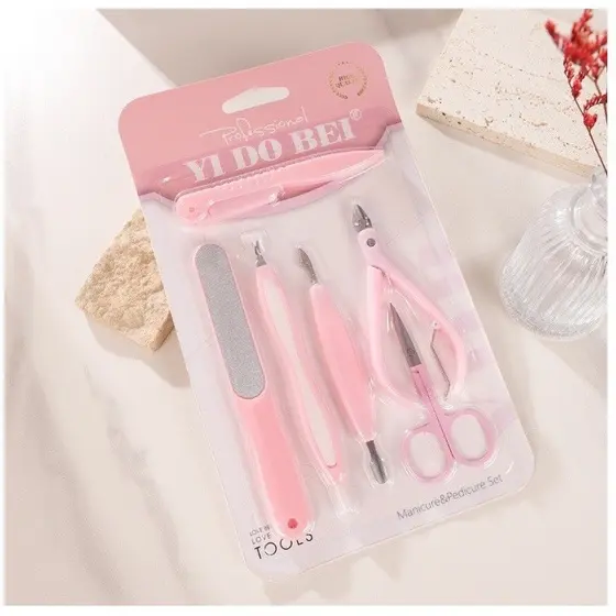 Kit Manicure e Pedicure 6 Peças Profissional – Alicate, Tesoura e Lixa Envio Rápido !