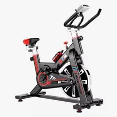 Bicicleta Spinning Inércia Ergonomica Fit Sport Preta Vermelha/Azul Bike Academia Esporte