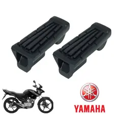 Par Borracha Pedal Estribo Furo maior Ybr 2002 A 08 Factor 125 2009 A 2015