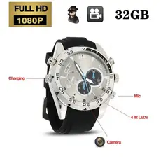 HD 1080P Mini Câmera De Relógio Sem Fio IR Visão Noturna Detecção De Movimento Digital Esportivo