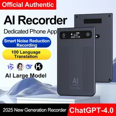 Novo Gravador De Voz De Atração Magnética AI Inteligente T8 Para Escritório , Reunião , Transcrição De Fala De Negócios