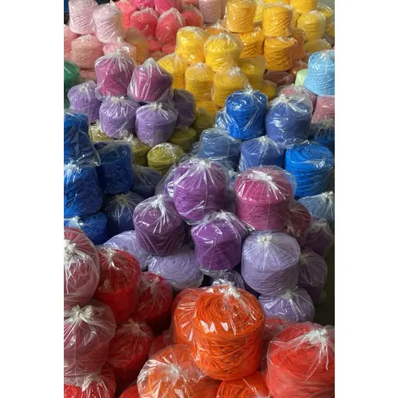 Fio de Malha Crt Residual 1kg para Crochê e Tricô - Cores Variadas - Artesanato Sustentável