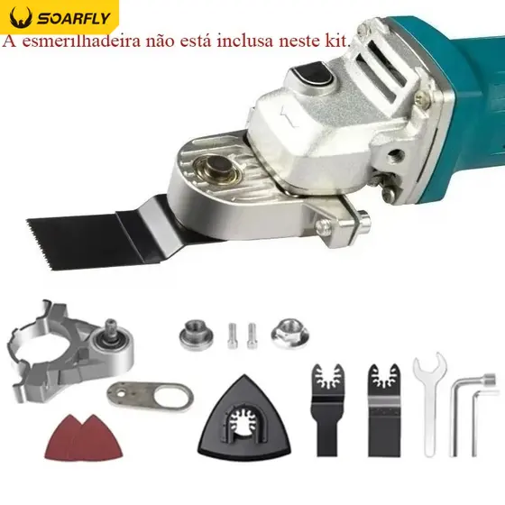 Kit Adaptador M14 para Esmerilhadeira com Componentes para Cortes e Acabamentos Precisos