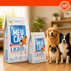 Ração Cachorro Idoso/Obeso/Castrado 10Kg Ou 15Kg Meu Cão Prime Light Carnes Nobres
