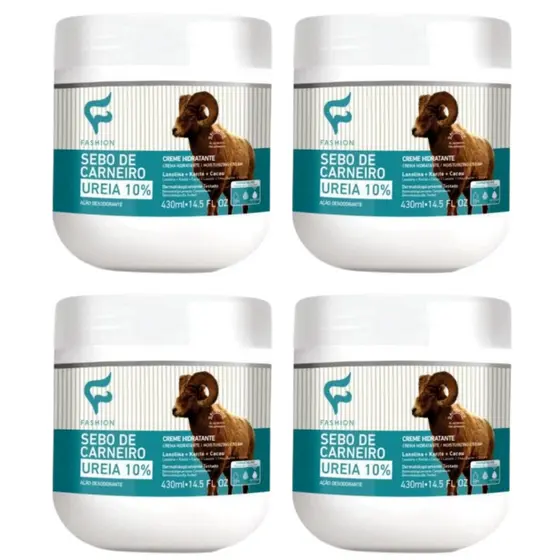 Sebo de Carneiro 10% Ureia Pote 430ml - Fashion Cosméticos