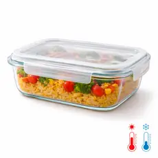 Kit 6, 8, 10 e 12: Marmitas Vidro 630ml Hermética – Pote Borossilicato Premium Forno Freezer