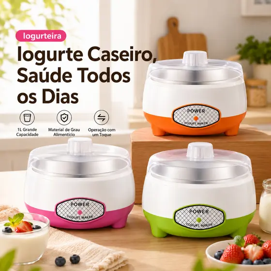Fabricante De Iogurte Compacto , Máquina De Fazer Grego , Faça Você Mesmo , Caseiro Para Casa ,Plug , Fácil E Prático