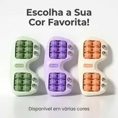 Massageador Relaxante Para Pés Com Rolos Anatômicos E Pontos De Pressão Uso Diário Portátil