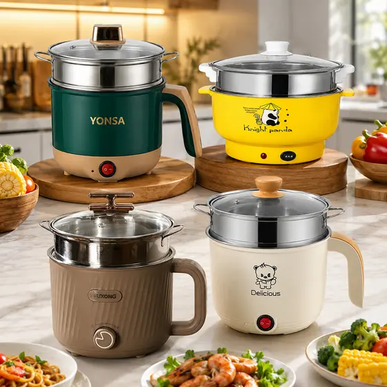 1.8L/4L Panela De Arroz Elétrica Multi-Camadas/De Dupla Camada Dormitório Doméstico Funções