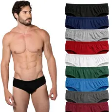 Cuecas Slip Básica Tradicional Adulto 100% Algodão Tradicional