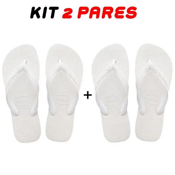 Kit 2 Chinelos Masculino Feminino HV