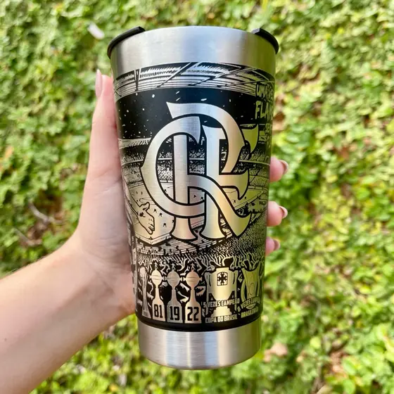 Copo Térmico FL   Personalização em 360 Graus F 473 ML Personalizado Time