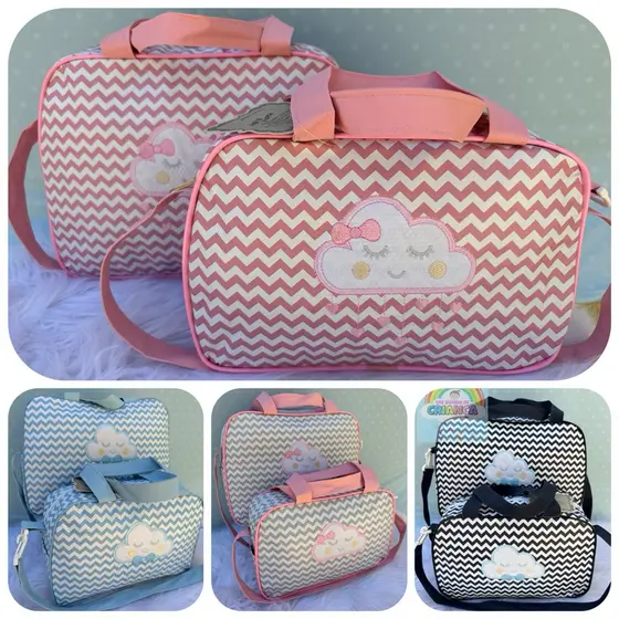 Kit Bolsa Maternidade Mala de Fraldas Bebe Menina Menino Promoção