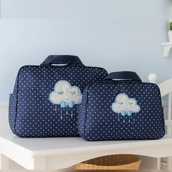Kit Bolsa e Frasqueira Maternidade Menina Promoção Ideal Para Passeio Com o Bebê