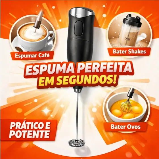 Mini Batedor Misturador Mixer Elétrico portátil Recarregável Para Bebi Leite Café Ovo 2 em 1