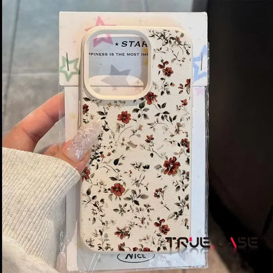 Estilo Elegante Verde Deixar Flor Impressa Caso De Telefone Para IPhone 16 17 15 14 13 12 11 Pro Max Plus XS Capa