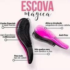 Escova Mágica Desembaraçante – Diga Adeus aos Nós e ao Frizz!