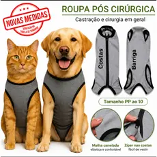 Macacão Cirúrgico Premium para Cães e Gatos – Conforto e Proteção no Pós-Cirúrgico