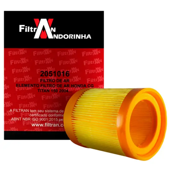 Filtro De Ar Honda CG 125 150 Titan Fan Bros Filtran  2004 em diante - economia no consumo
