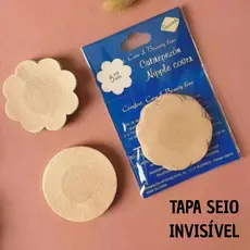 Kit 40 unid. Tapa Seios Invisível Adesivo Protetor com 7,5cm de Diâmetro para Tampar Mamilos Aureola