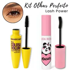 Kit Máscara de Cílios Rímel Big No Panda e Máscara de Cílios The Colossal Volume Definição A Prova D’Àgua
