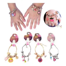 Kit C/10 Pulseiras Infantil Berloque Menina Atacado Revenda