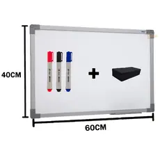 Quadro Lousa Branco  Color 60X40 Mol Aluminio Stalo