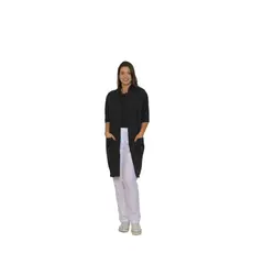 Jaleco Ziper Sem Manga Bolsos Uniforme Clinica Unissex Promoção VF 16