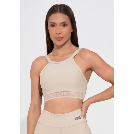 TOP FITNESS FEMININO ELÁSTICO VAZADO ACTION DLK