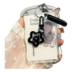 Porta Cartão Foto Chaveiro Transparente Kpop Fotocard Proteção