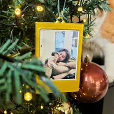 Kit 6 Enfeites Mini Porta-Retratos para Árvore de Natal 🎄