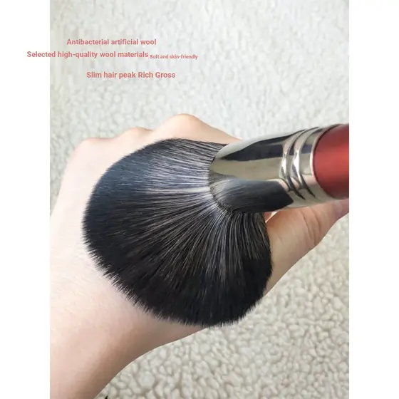 Cici Pincel Animal Cabelo Esquilo Cabelo Blush Pincel Contorno Pincel Destaque Pincel Scarlet Moon Brocado Branco Conjun