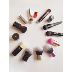 Cici pincel de maquiagem portátil, pincel para pó solto, Blush, cabeça de cogumelo, pó solto, portátil, KABUKI, retrátil