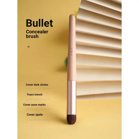 Cici Pincel de maquiagem Bullet Concealer Brush Concealer Brush Bullet Fine Tear Groove Acne Mark Concealer Brush