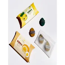 Autorizado yz Yaozhi puff mini almofada de ar gema de ovo torta de abacaxi corretivo mini dedo puff beleza maquiagem