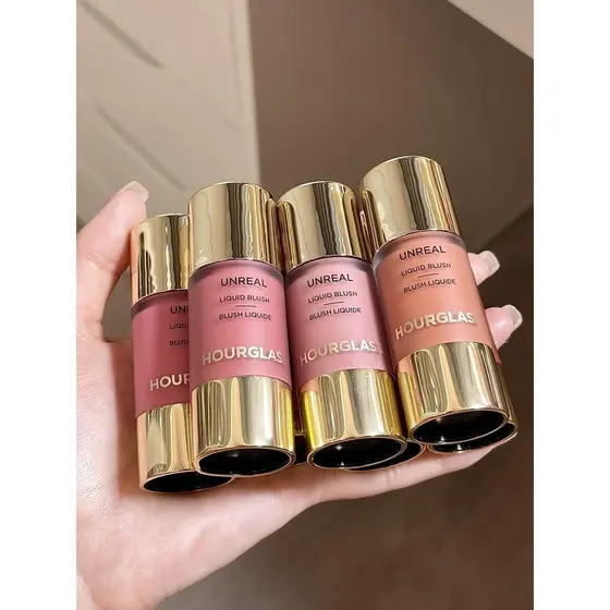 Ampulheta Liquid Blush Amostra Teste de cores com visão rosa brilhante Cena rosa#桃粉色