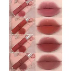 Sanxiyu 3CE leite lábio argila esmalte amostra batom brilho labial teste cor névoa macia fosco ferrugem marrom bordo açú