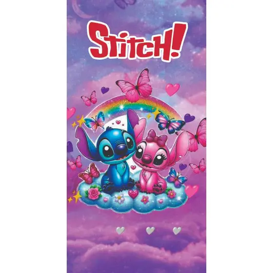 TOALHA PERSONAGENS BANHO PRAIA PISCINA - MENINA E MENINO - STITCH