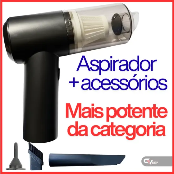 Aspirador Soprador Múltiplas Funções Para Carro Casa Computador Recarregável USB