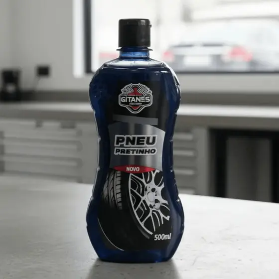 Limpa Pneu Pretinho Gitanes Brilho Limpeza Aplicador 500ml Novo
