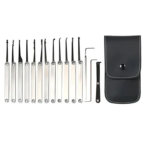Kit De Ferramentas Abertura Michas Com 15 Peças E Estojo
